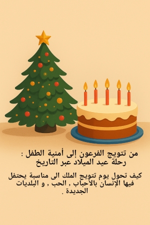 من تتويج الفرعون إلى أمنية الطفل: رحلة عيد الميلاد عبر التاريخ