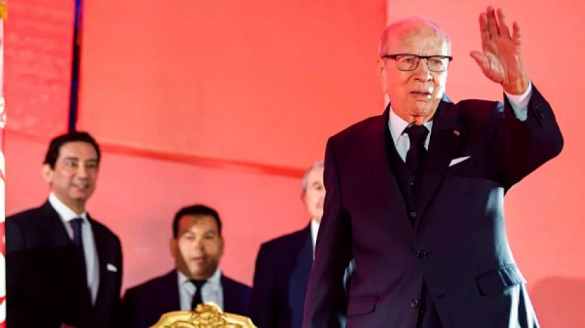 توفي السبسي في 25 يوليو عام 2019 